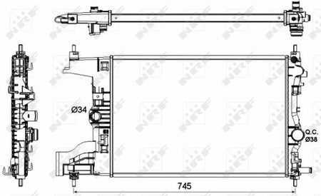 NRF 53142 Radiator, engine cooling - 2