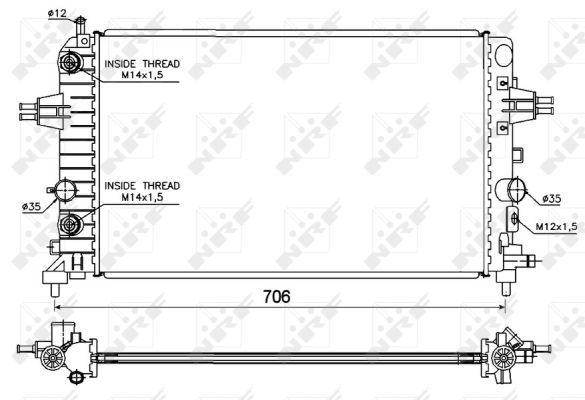 NRF 53144 Radiator, engine cooling - 2