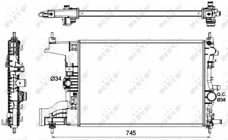 NRF 53148 Radiator, engine cooling - 5
