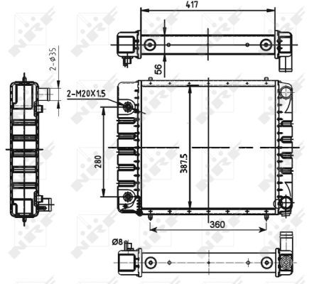 NRF 53149 Radiator, engine cooling - 5