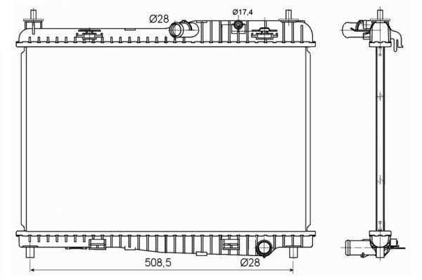 NRF 53152 Radiator, engine cooling - 5
