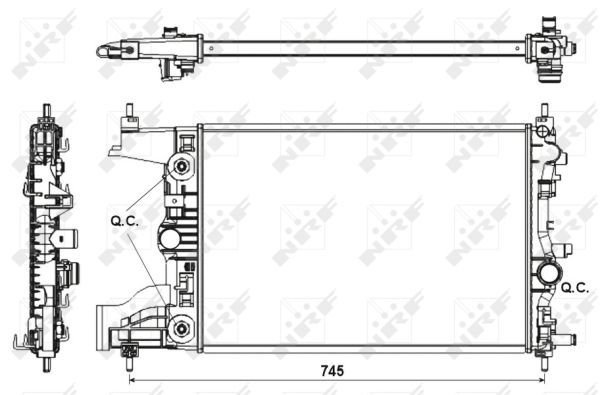NRF 53153 Radiator, engine cooling - 5