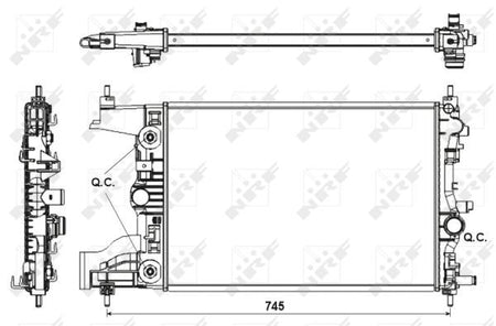 NRF 53153 Radiator, engine cooling - 5