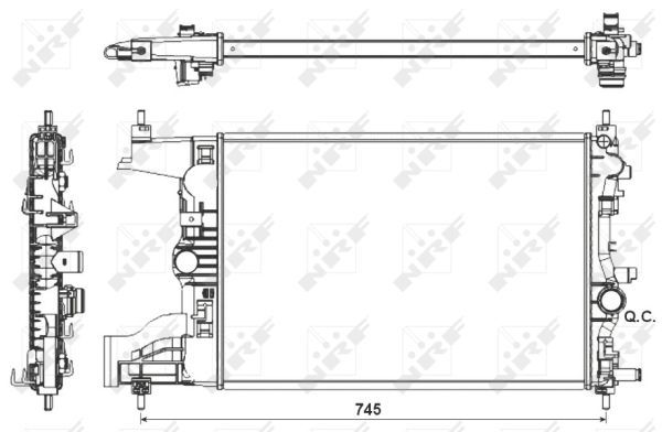 NRF 53155 Radiator, engine cooling - 4