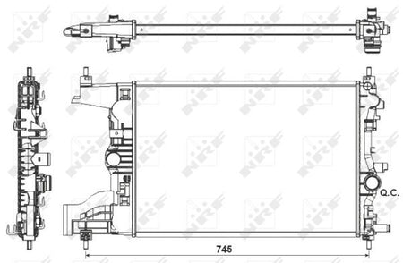 NRF 53155 Radiator, engine cooling - 4