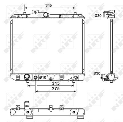 NRF 53158 Radiator, engine cooling - 5