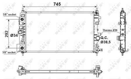NRF 53159 Radiator, engine cooling - 5