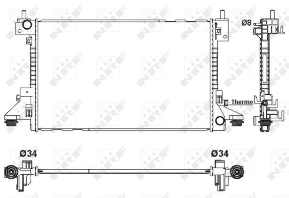 NRF 53160 Radiator, engine cooling - 1
