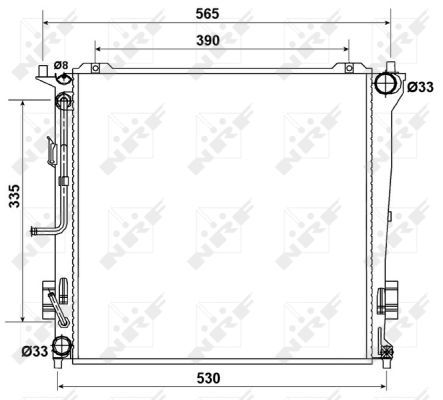 NRF 53163 Radiator, engine cooling - 5