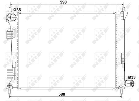 NRF 53166 Radiator, engine cooling - 5