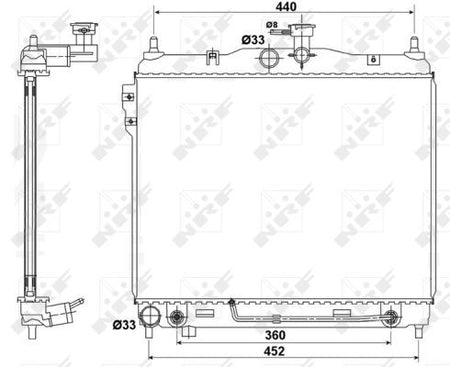 NRF 53173 Radiator, engine cooling - 5