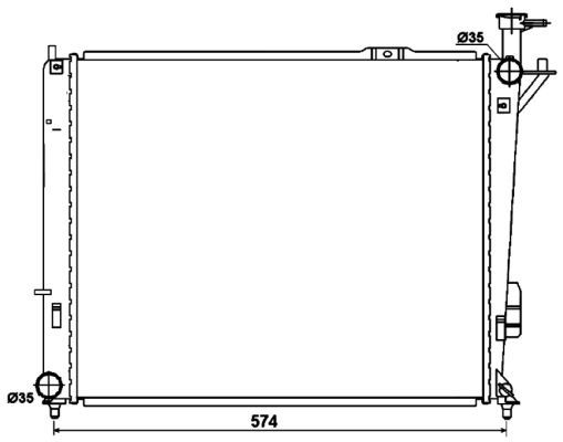NRF 53174 Radiator, engine cooling - 5