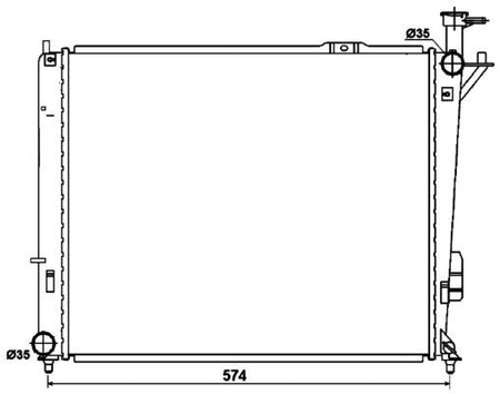 NRF 53174 Radiator, engine cooling - 5