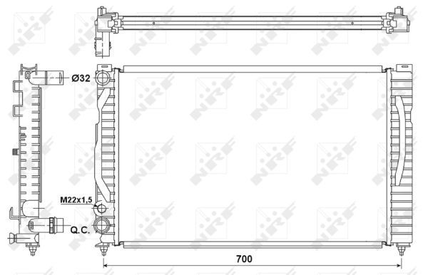 NRF 53175 Radiator, engine cooling - 5