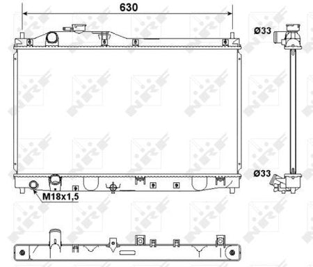 NRF 53180A Radiator, engine cooling - 5