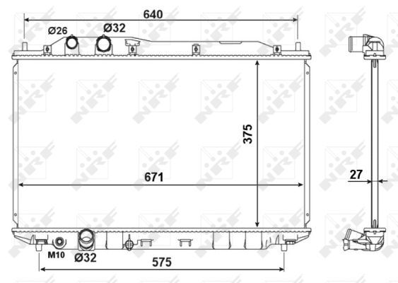 NRF 53186 Radiator, engine cooling - 4