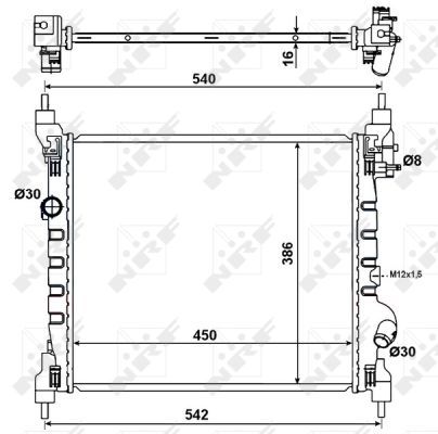 NRF 53195 Radiator, engine cooling - 5