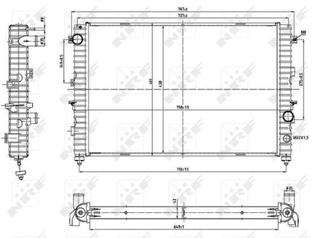 NRF 53197 Radiator, engine cooling - 5