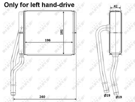 NRF 53206 Heat Exchanger, interior heating - 5