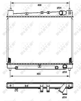 NRF 53211B Radiator, engine cooling - 5