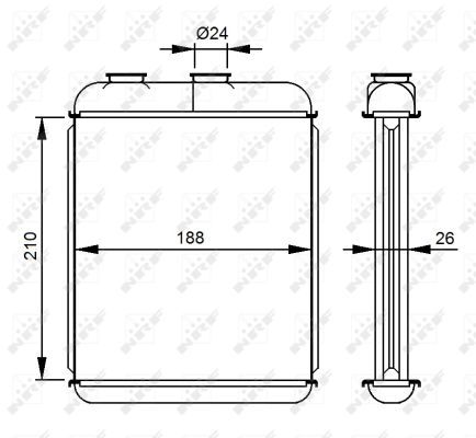 NRF 53215A Heat Exchanger, interior heating - 5