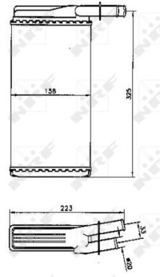 NRF 53220B Heat Exchanger, interior heating - 6