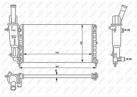 NRF 53225 Radiator, engine cooling - 4