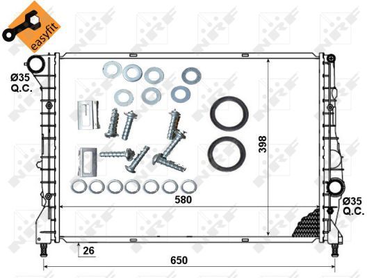 NRF 53238 Radiator, engine cooling - 5