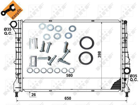 NRF 53238 Radiator, engine cooling - 5