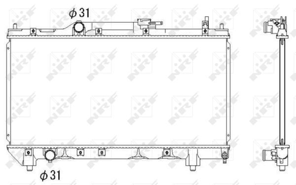 NRF 53266A Radiator, engine cooling - 5