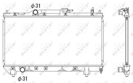 NRF 53266A Radiator, engine cooling - 5