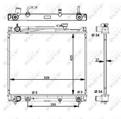 NRF 53289A Radiator, engine cooling - 2
