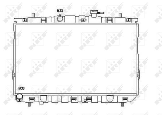 NRF 53355 Radiator, engine cooling - 4