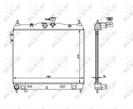 NRF 53361 Radiator, engine cooling - 1