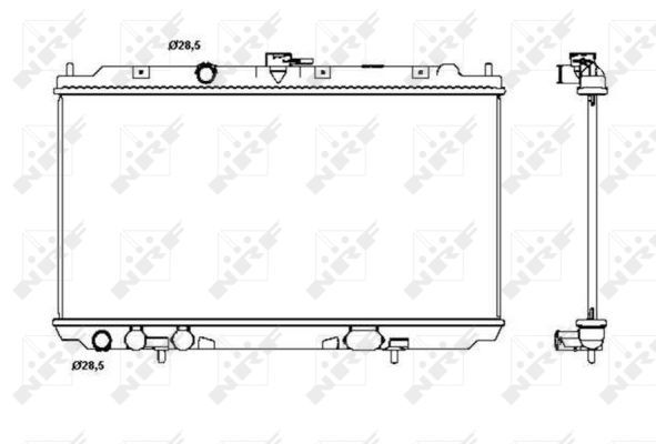 NRF 53387 Radiator, engine cooling - 4