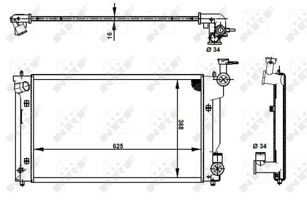 NRF 53398 Radiator, engine cooling - 5