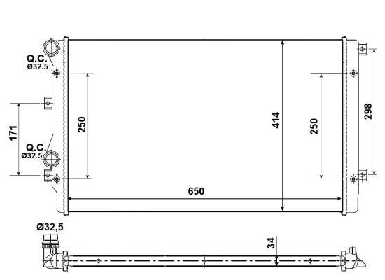 NRF 53406A Radiator, engine cooling - 5