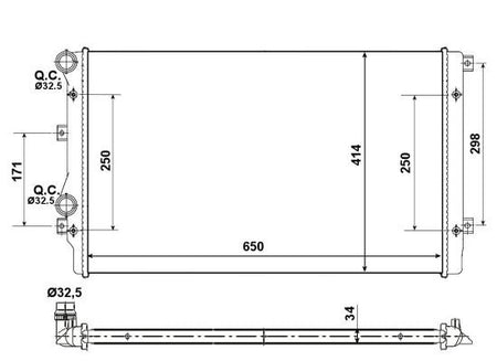 NRF 53406A Radiator, engine cooling - 5