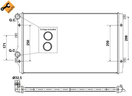 NRF 53406 Radiator, engine cooling - 6