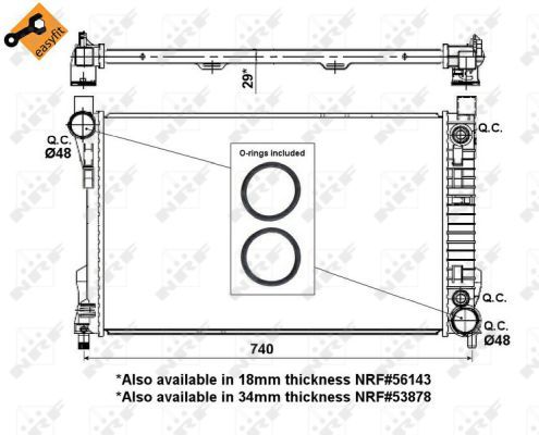 NRF 53419 Radiator, engine cooling - 6