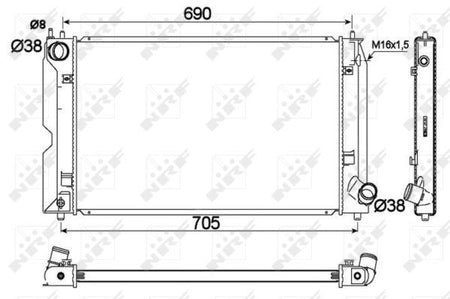 NRF 53421 Radiator, engine cooling - 5