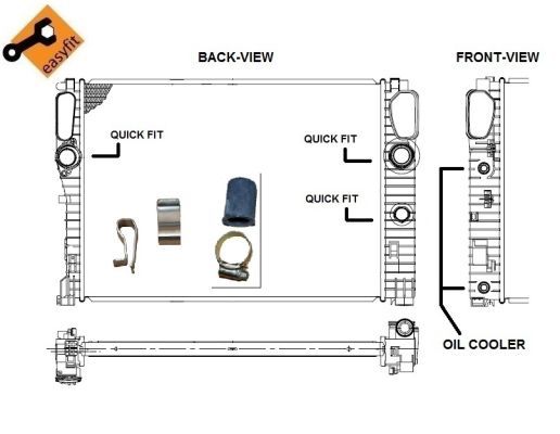 NRF 53422 Radiator, engine cooling - 6