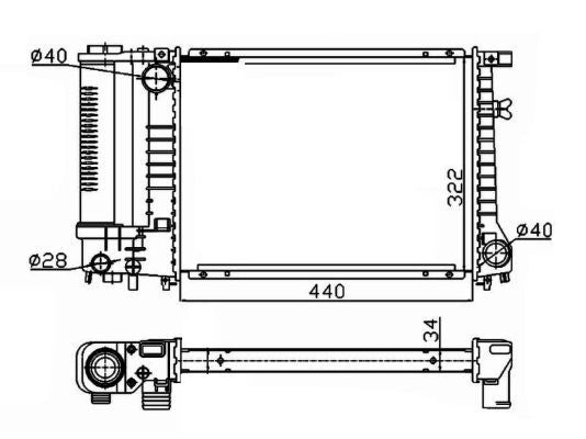 NRF 53426A Radiator, engine cooling - 5