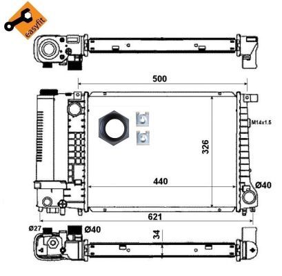 NRF 53426 Radiator, engine cooling - 5