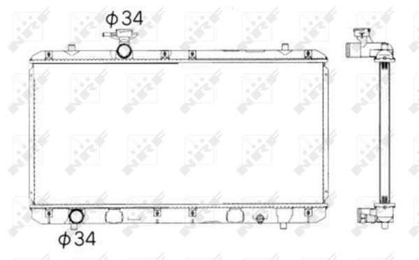 NRF 53428 Radiator, engine cooling - 5