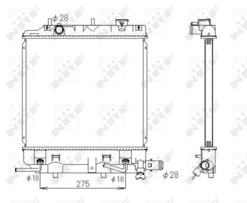 NRF 53434 Radiator, engine cooling - 5