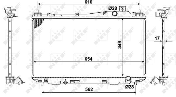NRF 53440 Radiator, engine cooling - 4