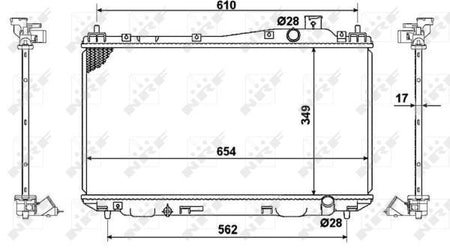NRF 53440 Radiator, engine cooling - 4
