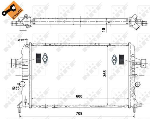 NRF 53442 Radiator, engine cooling - 5
