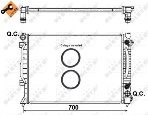 NRF 53444 Radiator, engine cooling - 6